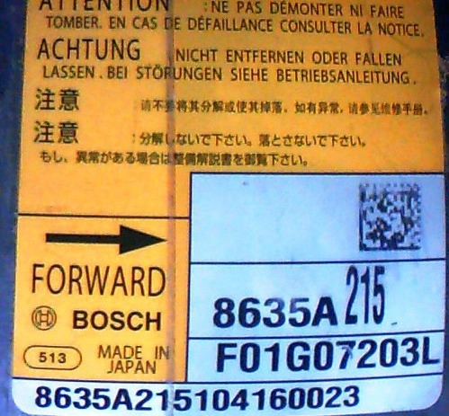 8635A215 F01G0720 MITSUBISHI ASX 95640 CRASH+CLEAR SRS.rar